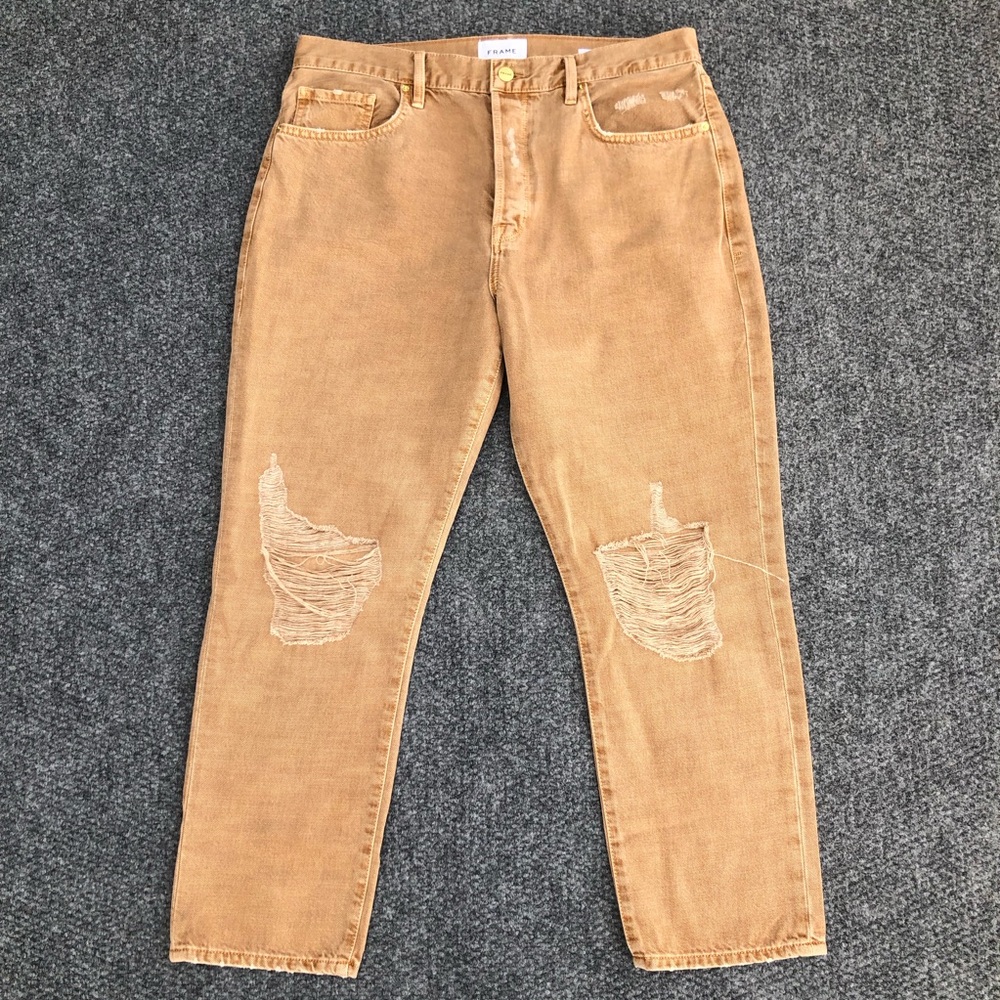 Frame le original high rise straight fit jeans size 32